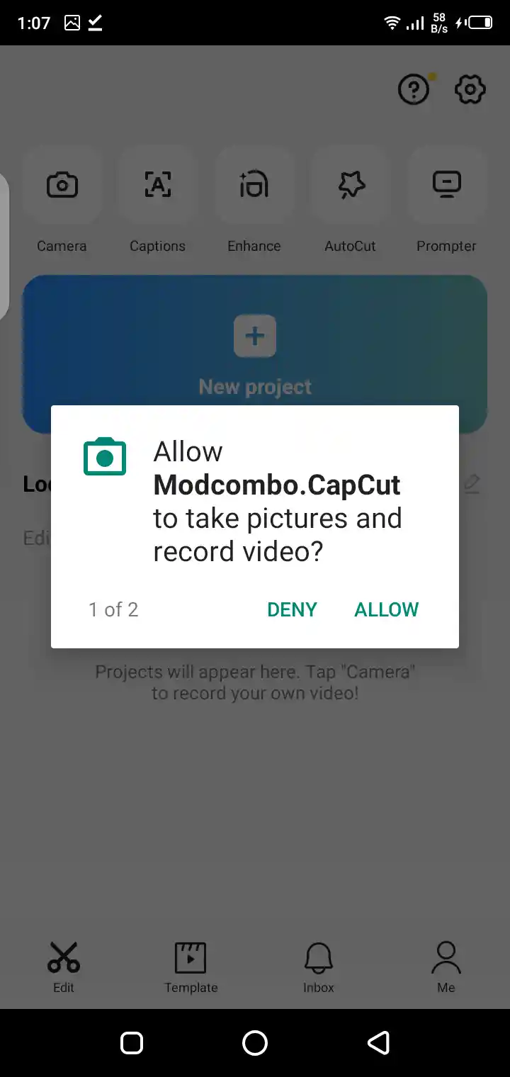 Screenshot of CapCut 94FBR Android